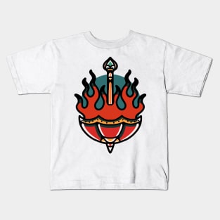 burning umbrella Kids T-Shirt